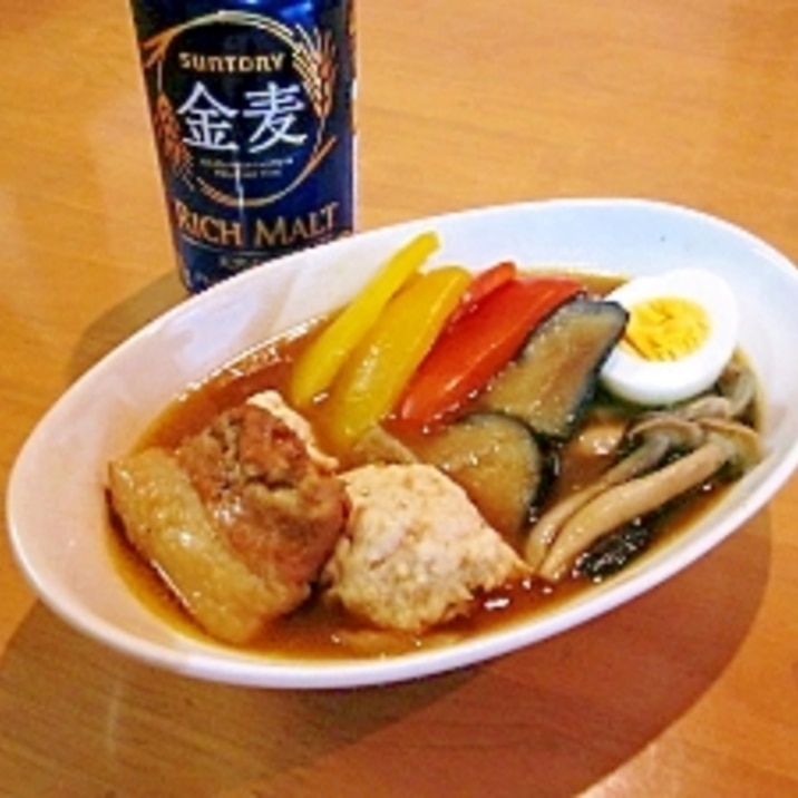 残ったカレーdeスープカレー♪